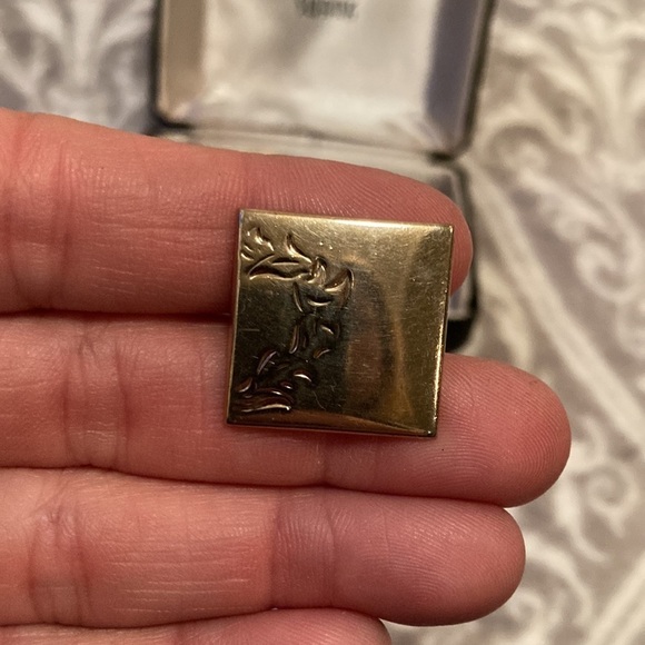 Vintage Swank Gold Tone Cuff Link And Tie Clip - Picture 4 of 6